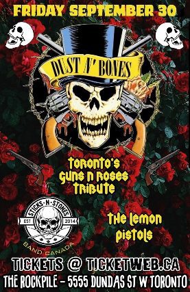 Dust n Bones-Tribute to Guns n Roses, Sticks N' Stones , The Lemon Pistols