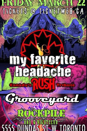 My Favorite Headache / Tribute to Rush, Grooveyard