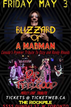 Blizzard Of A Mad Man - Ozzy Tribute, Dr Feelgood - Motley Crue Tribute