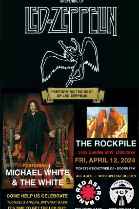 Michael White & the White - Tribute To Led Zeppelin, Red Astro Band - Tribute to Red Hot Chili Peppers, Eyes Like Opals