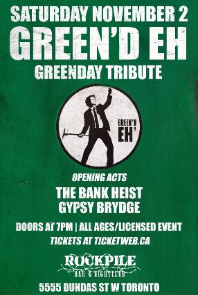 Green'd Eh, The Bank Heist, Gypsy Brydge, Risk & Reward