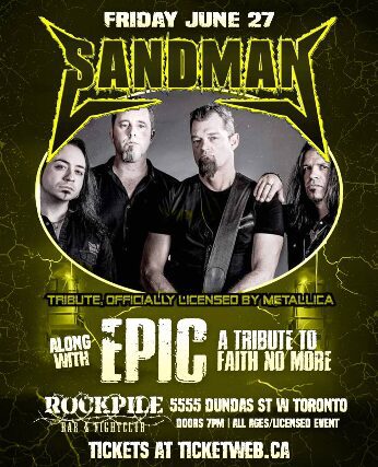 Sandman/ Tribute to Metallica, Epic - Faith No More Tribute